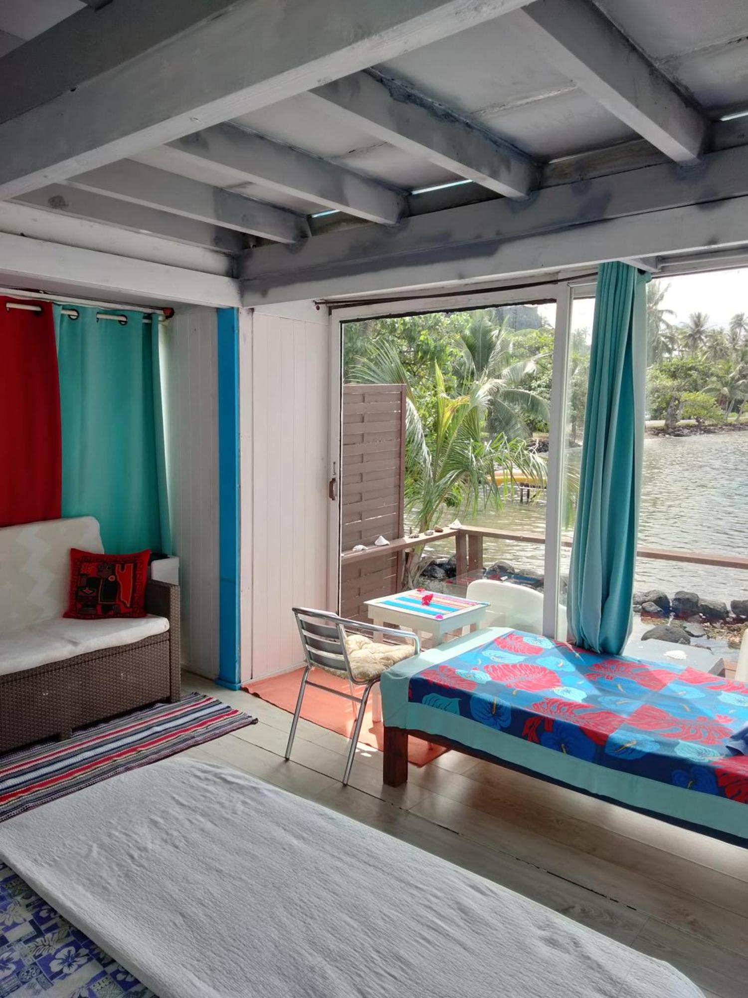 Bungalow Vue Lagon 180 Degre, La Maison Bleue Moorea Exterior foto
